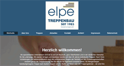 Desktop Screenshot of elpe-treppenbau.de