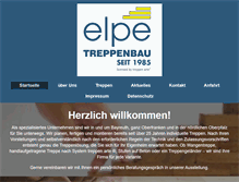 Tablet Screenshot of elpe-treppenbau.de